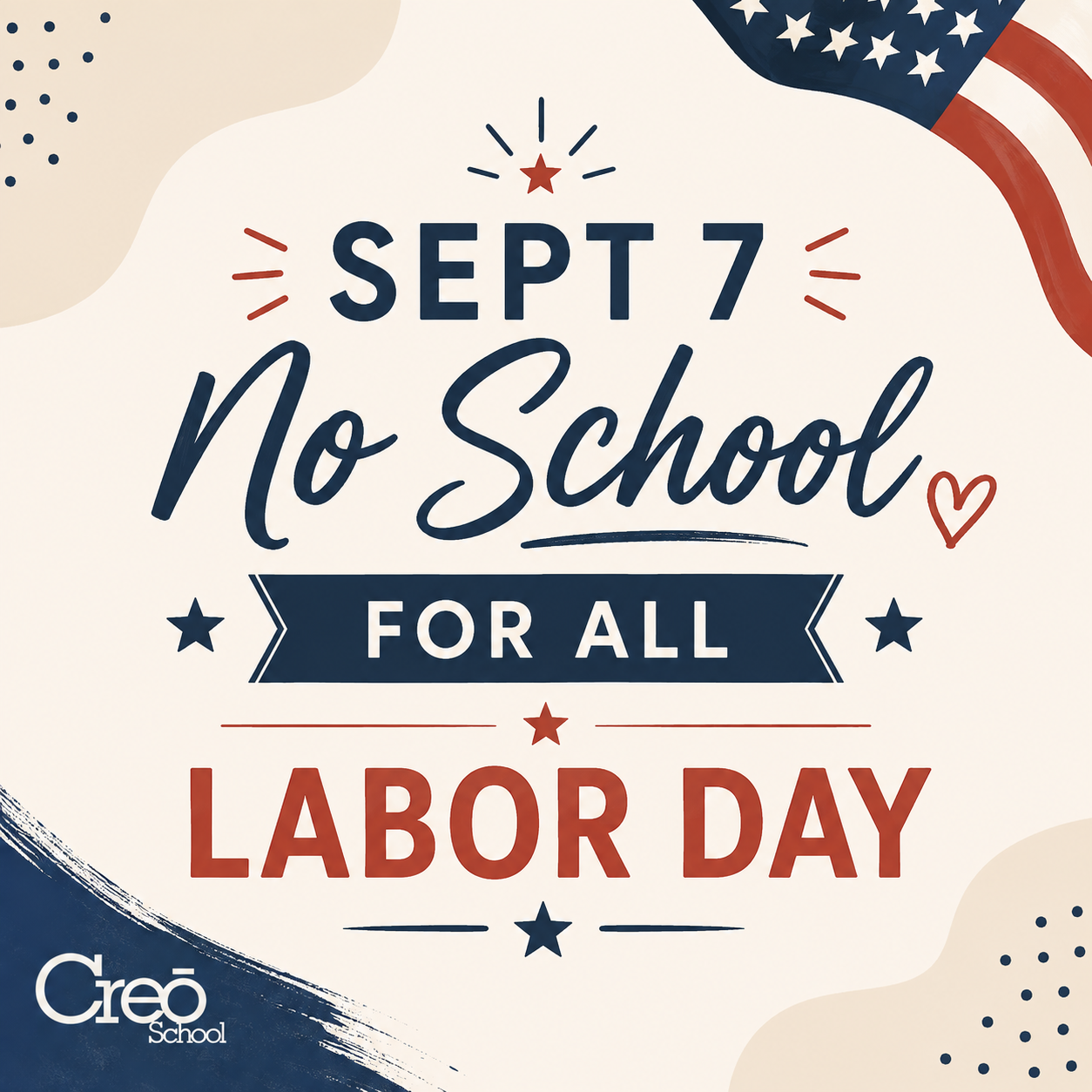 Labor Day - School Closed for All