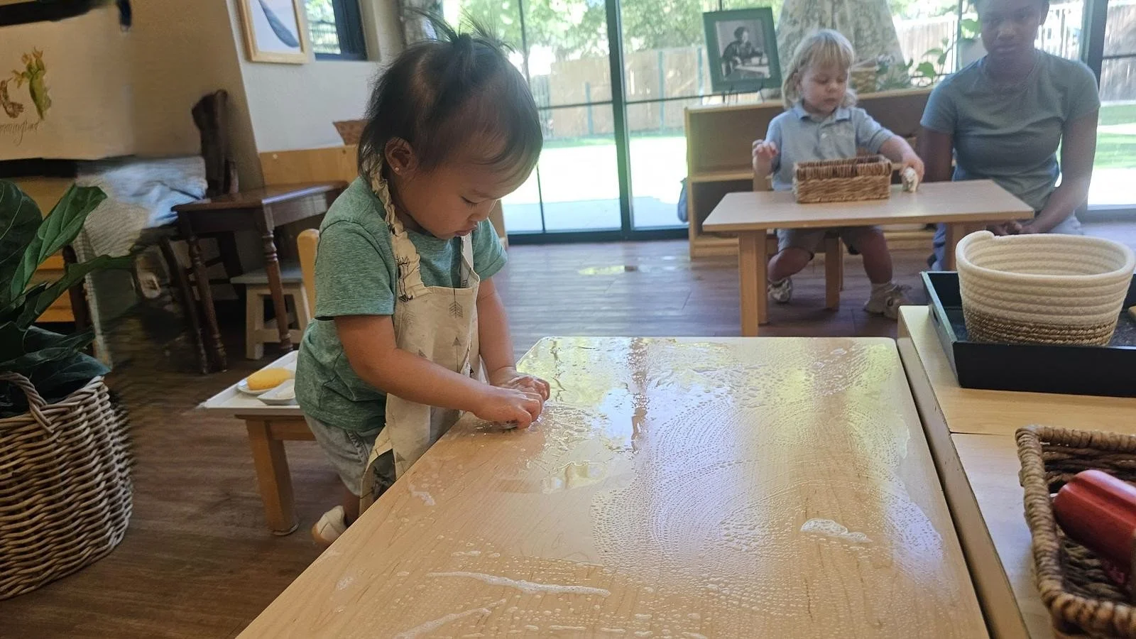 Amelia table washing.jpg