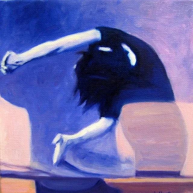 SAM Dancer #5 Oil on Canvas 8x8