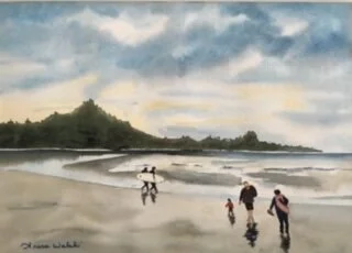 SURFERS ON COX BAY ”