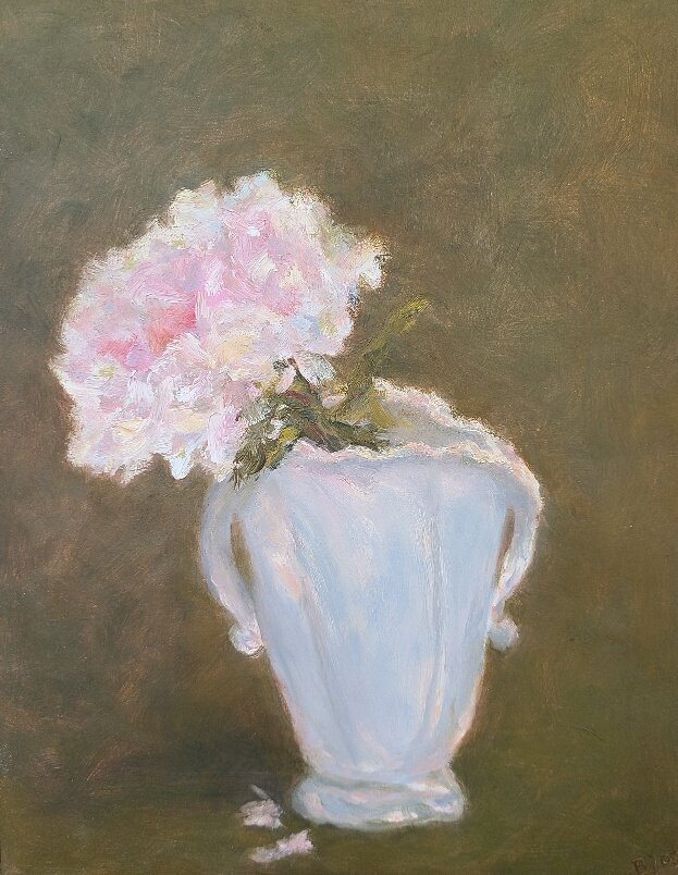 Peony and Vintage Vase 