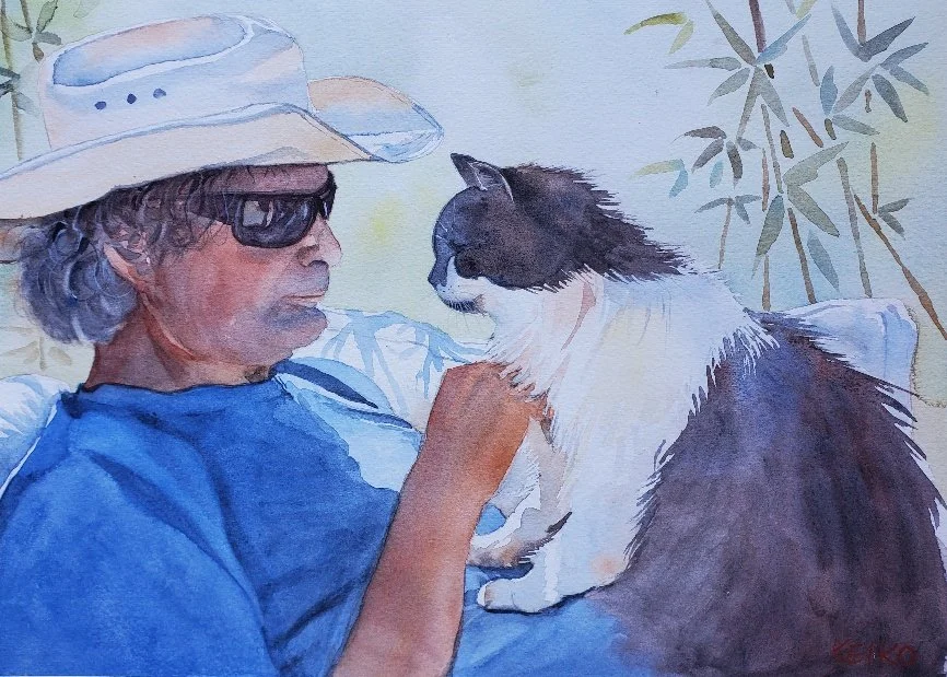 Joey with his Favourite Human