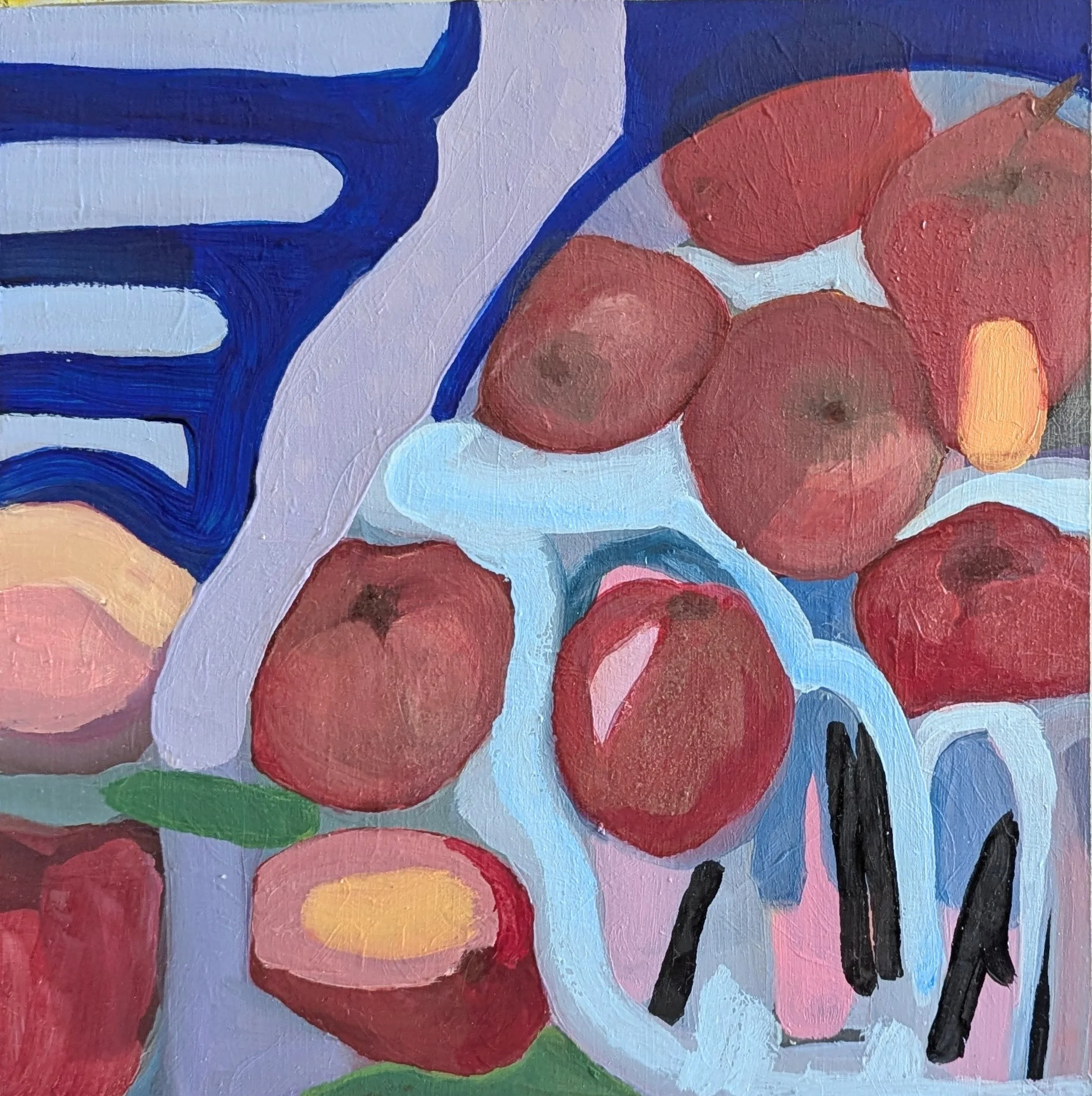 Apples Tumbling Out of Basket