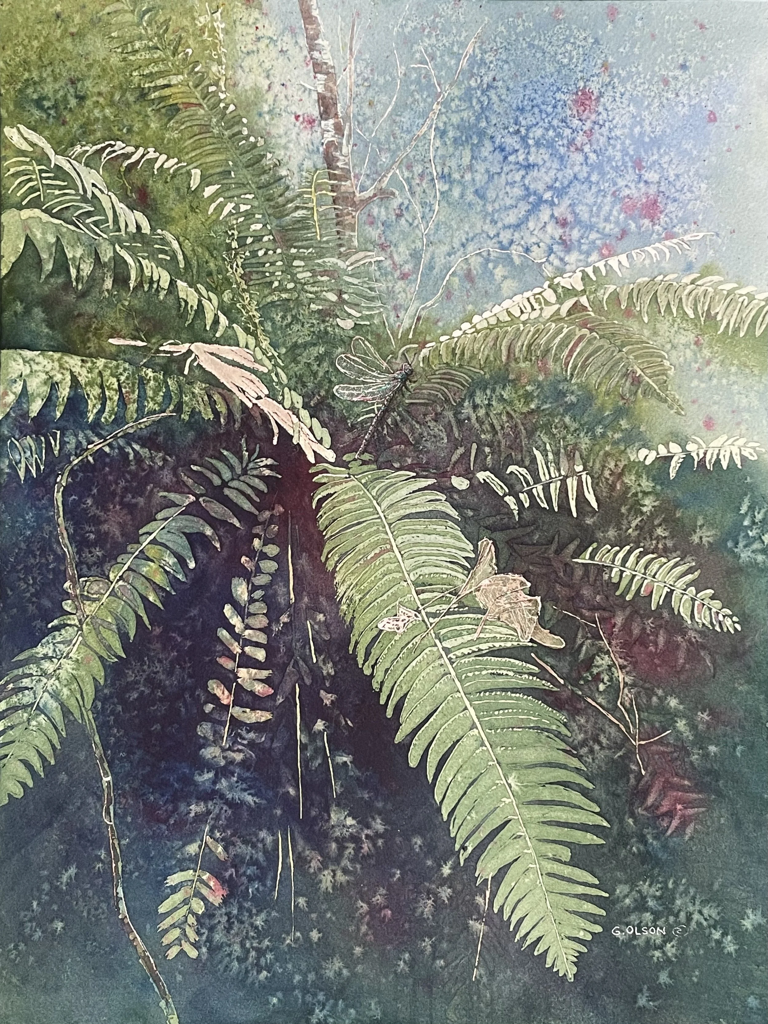  Dragonfly 2  Watercolour, 16" x 12" 