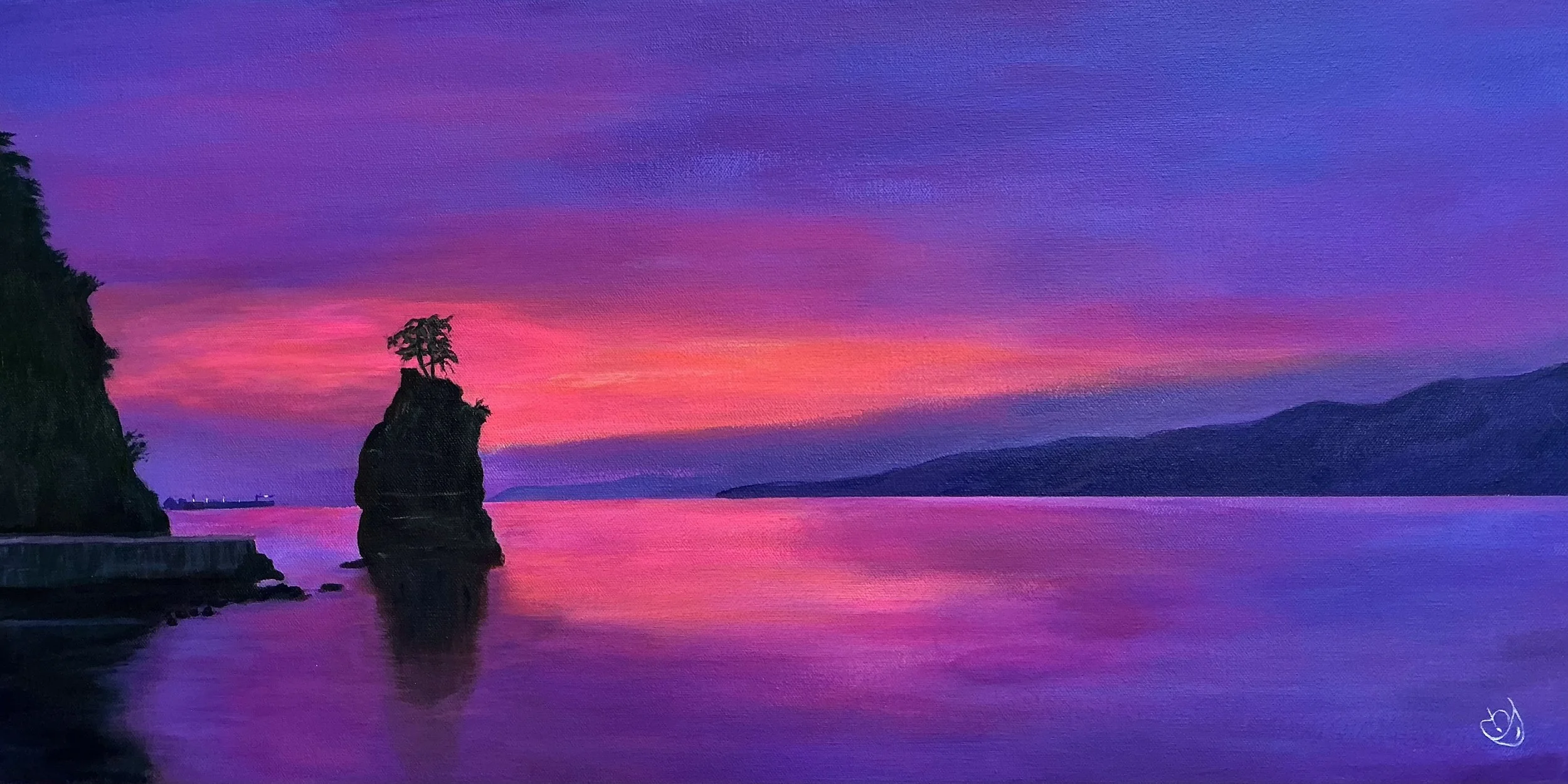 SUNSET AT SIWASH ROCK