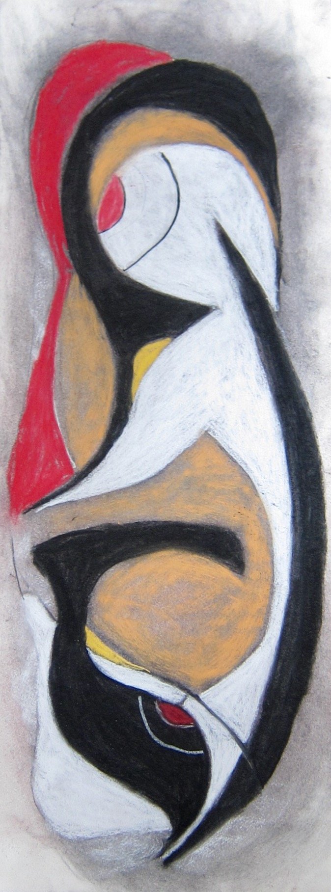 1. Pastel and Charcoal on Arches  30 x 11 in.  2023