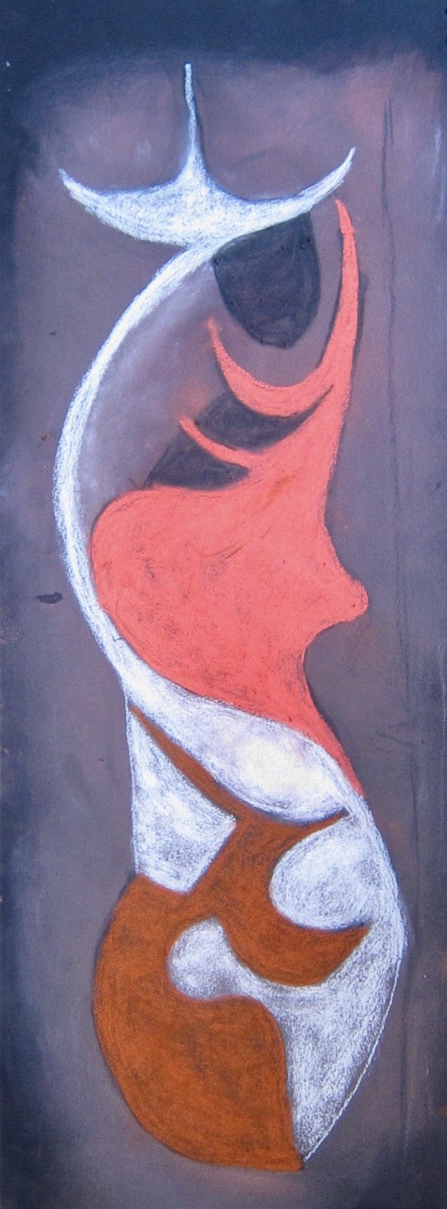 9.  Charcoal,Pastel on Arches  30 x 11 in . 2023