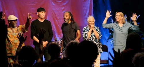 “Gimme5” is Joey Blake, David Worm, Bobby McFerrin, Rhiannon and Judi Vinar