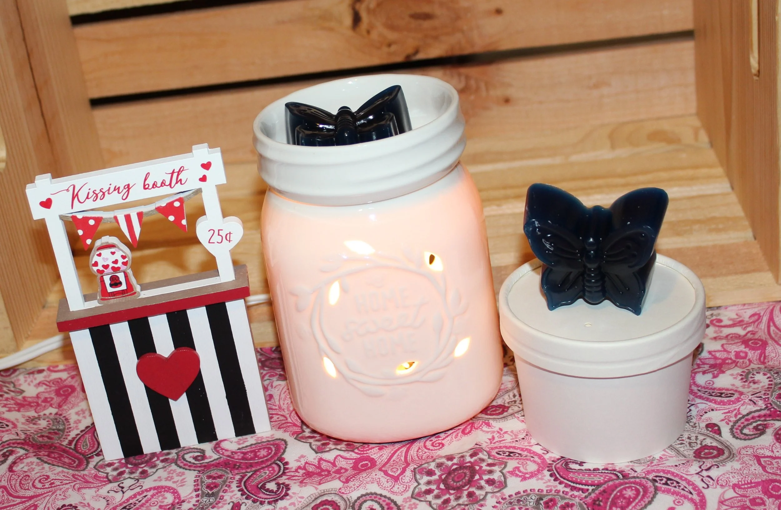 Butterfly mold Angel Wings in warmer.JPG