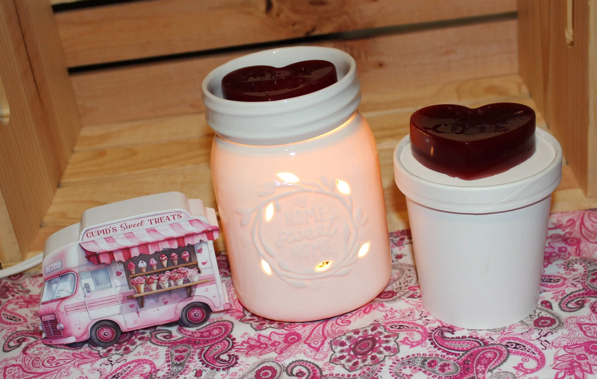 Cinnamon heart mold in warmer.JPG