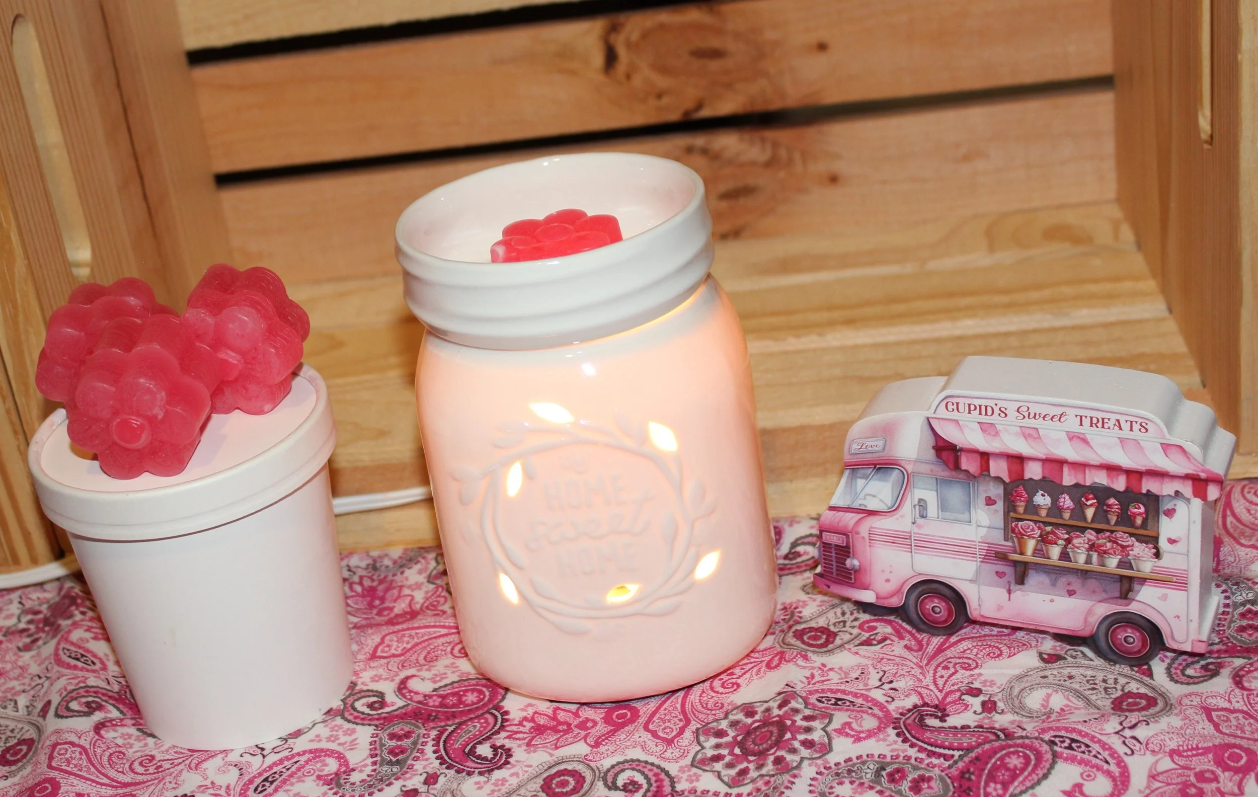 Cherry flower mold in warmer 2.JPG