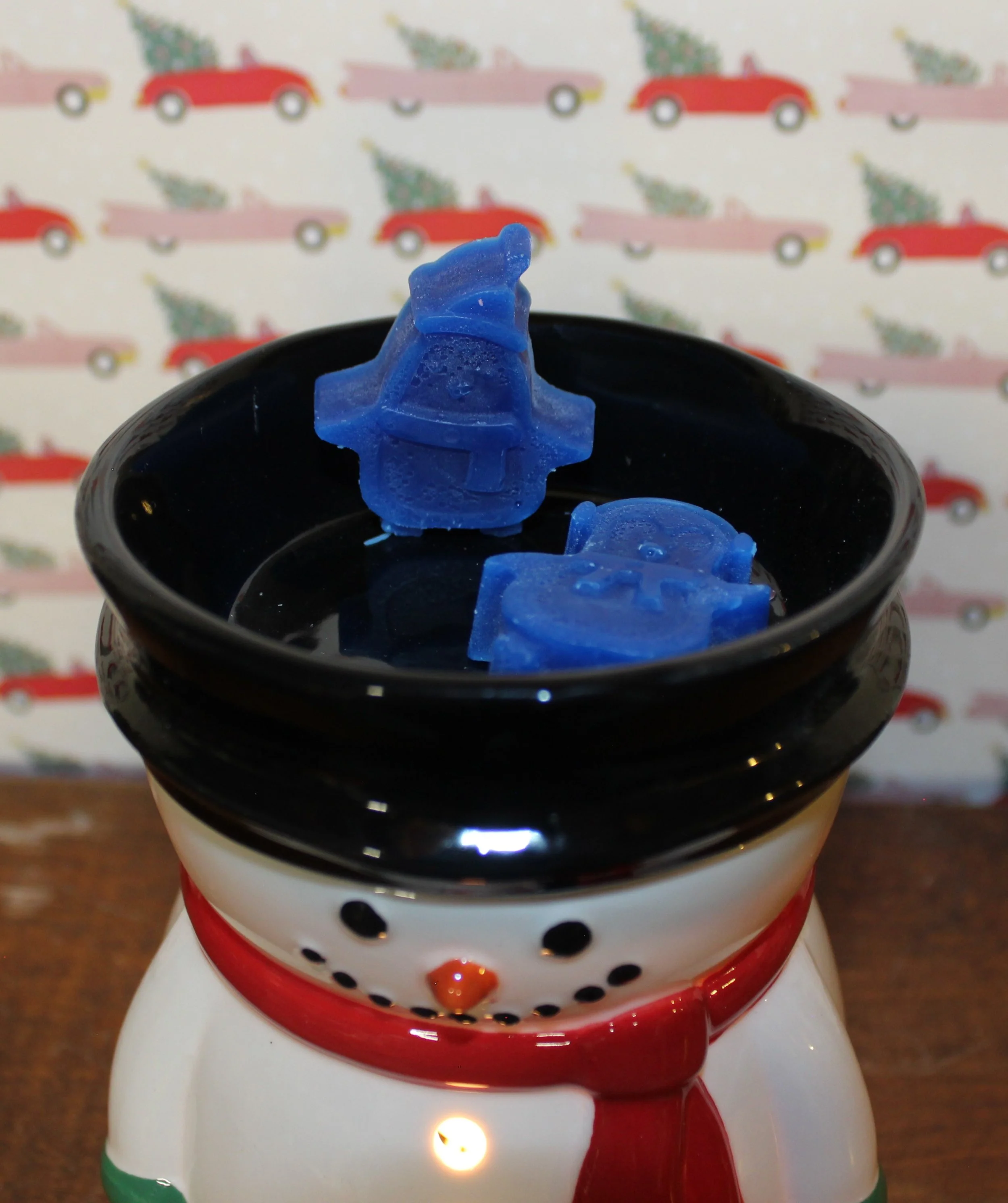 in snowman warmer top view.JPG