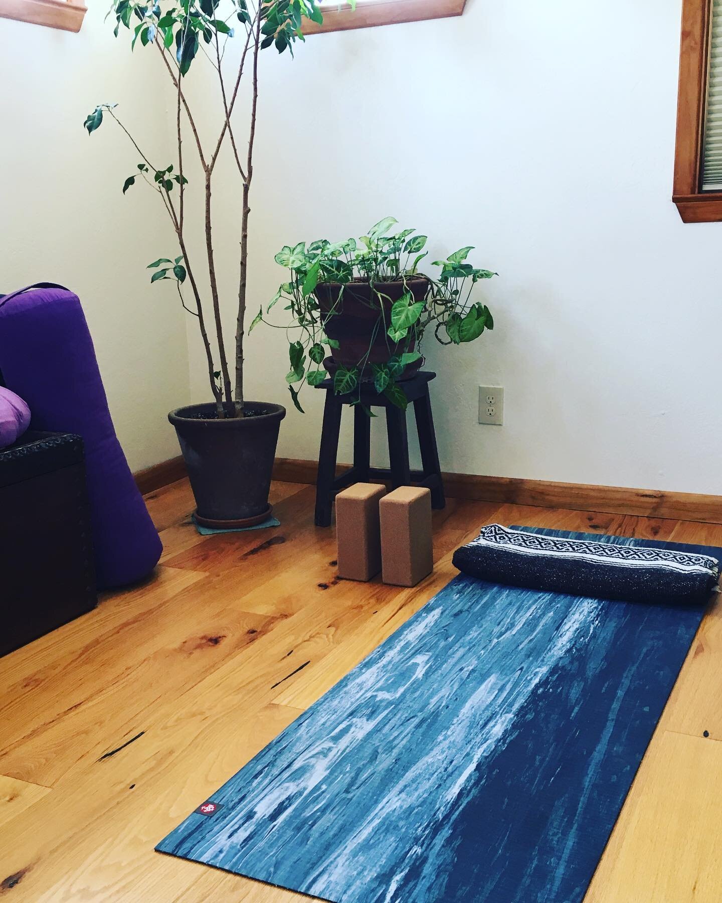 My daily yoga practice spot. A little sanctuary tucked into the corner of my bedroom. More important now than ever.
.
.
If you need a little extra support right now or maybe some guidance for your own home yoga practice, we&rsquo;re now offering a fe