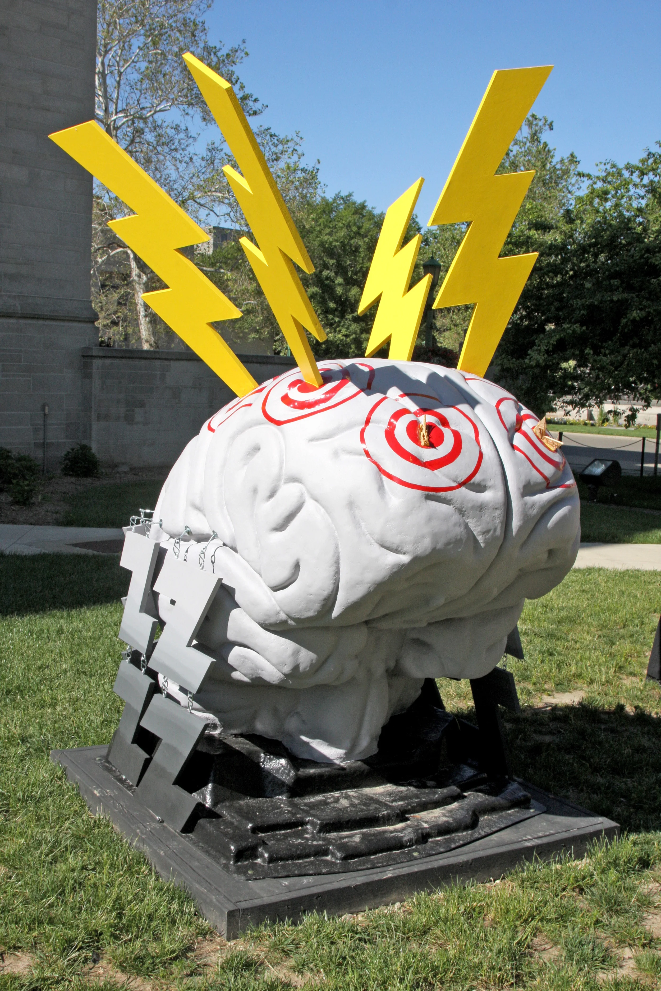Sculpture at WFIU Public Radio . Photo credit Scott Witzke.