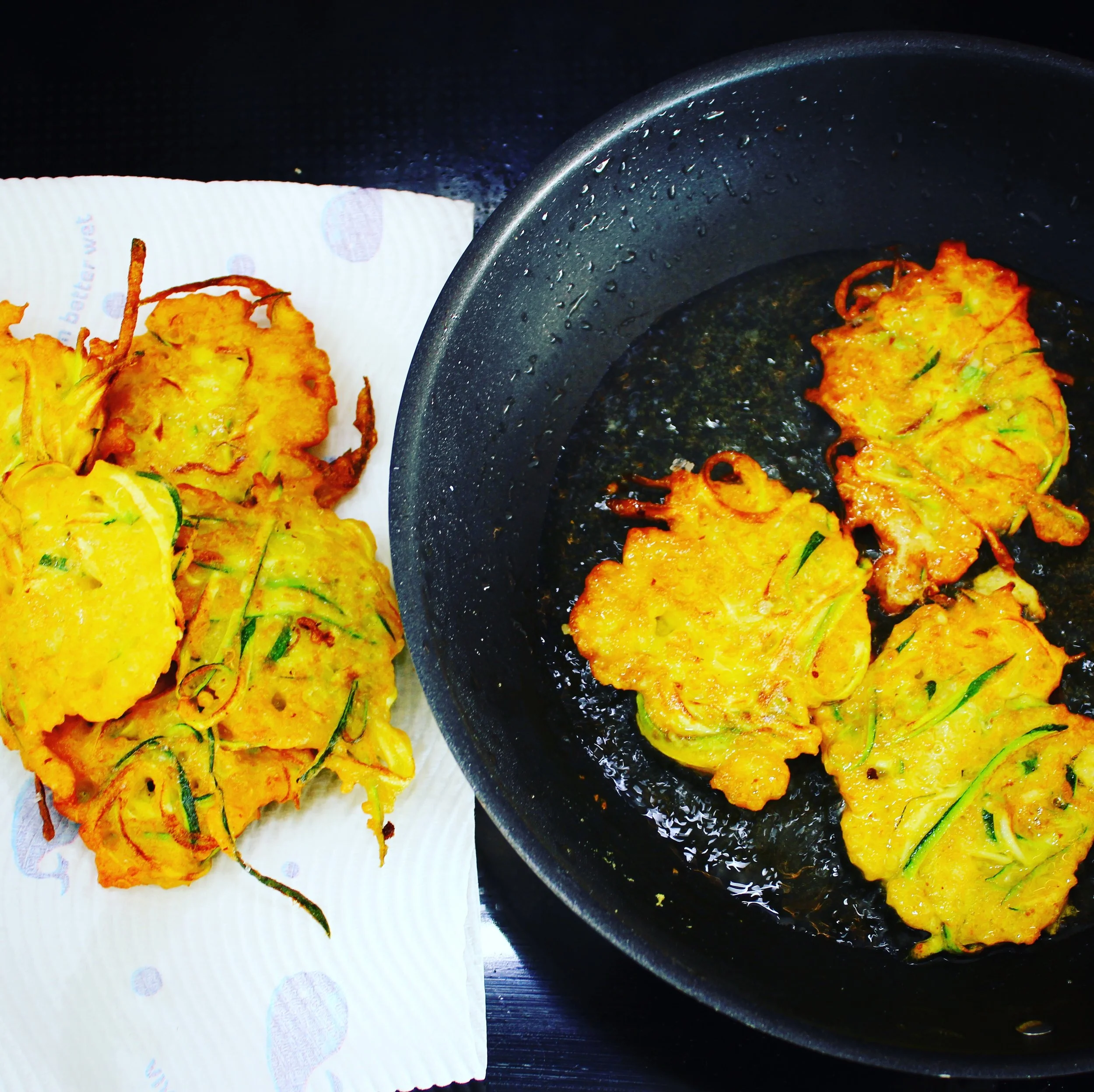Quinoa and zucchini fritters