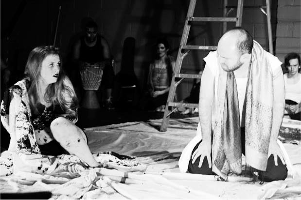  Marcus finds Lavinia.&nbsp; Titus Andronicus,&nbsp; dir. Matthew Minnicino. Photo by Matthew Minnicino 