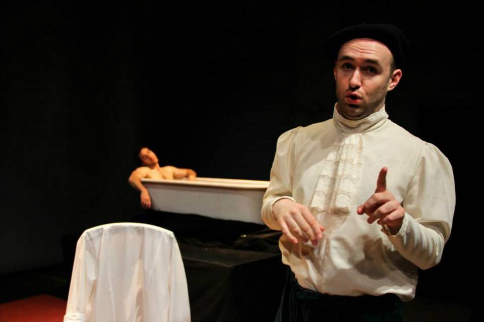  Jaques-Louis David explains his masterpiece.&nbsp; Friend of the People , dir. Anouk Kemp. Photo by Maridee Slater. 