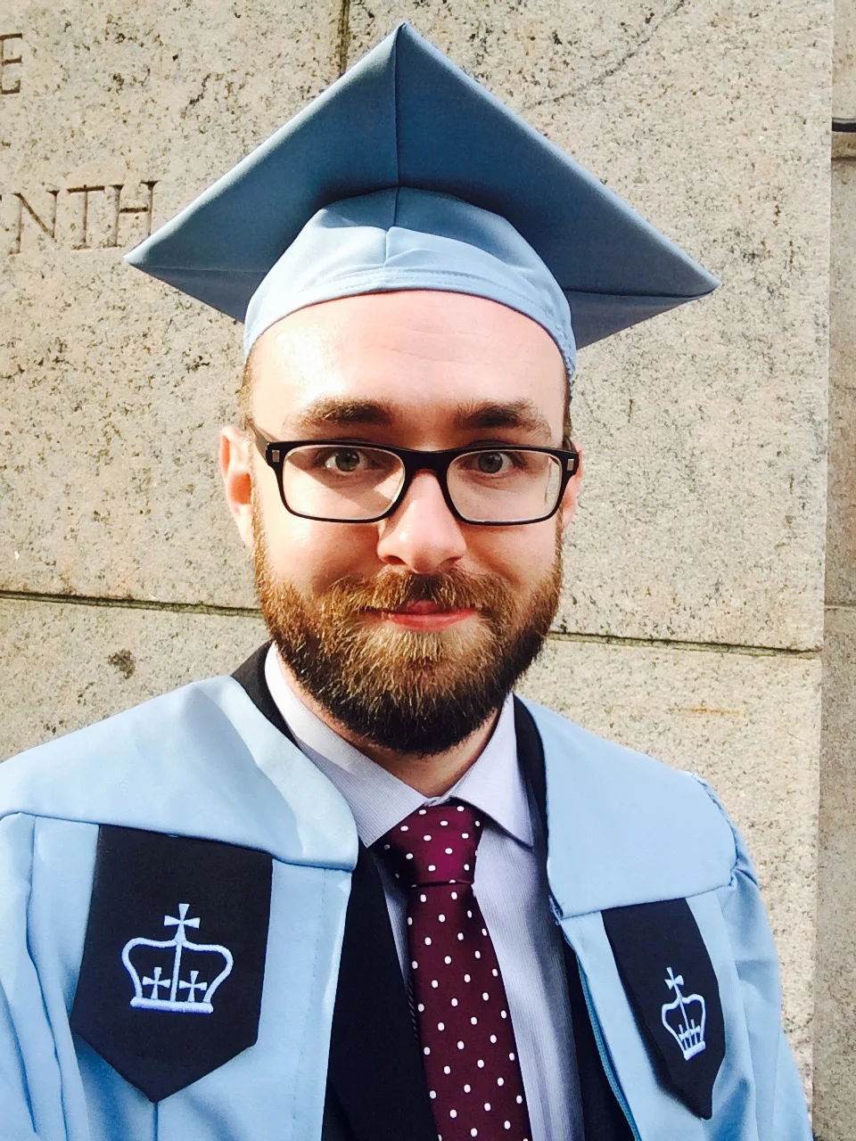 The slight look of terror in my eyes is the realization that my student loans are about to become all too real.