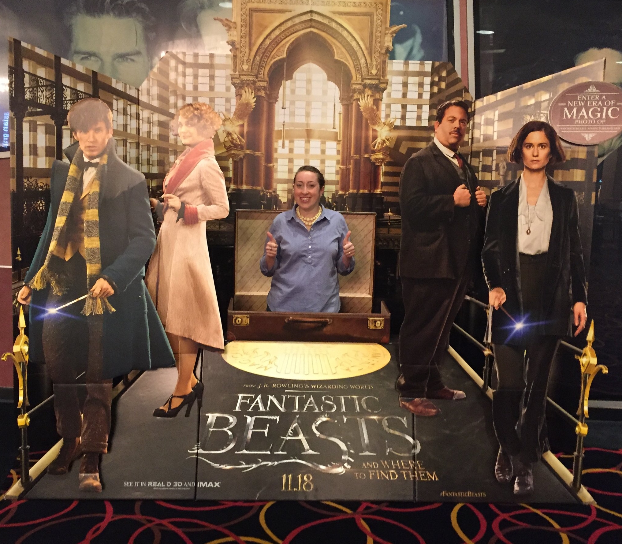 Getting excited about Fantastic Beasts last month while on my way to see another movie. 
