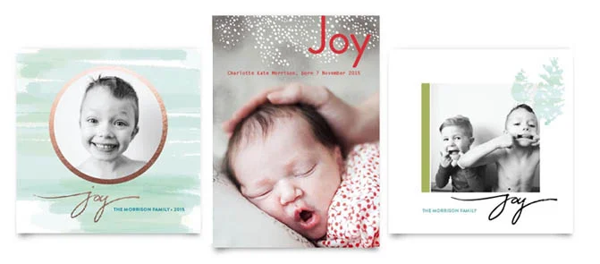 Wintery Sparkle / Holiday Joy Birth Announcement / Wintery Joy