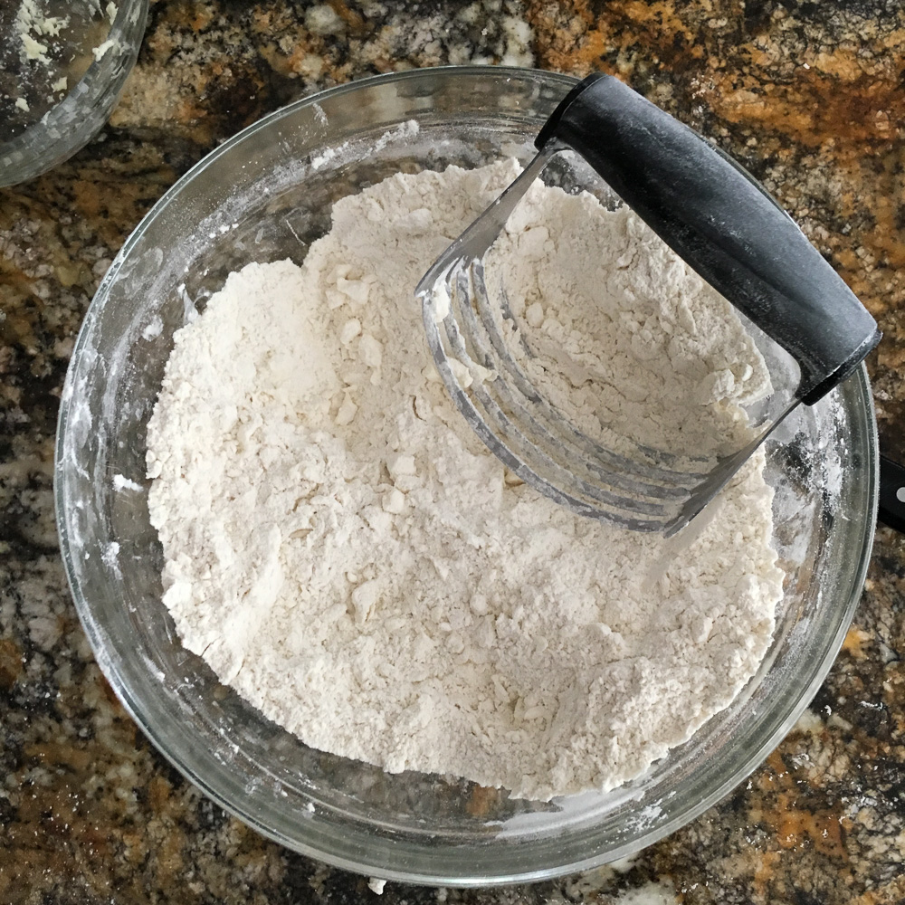 Cuttin' the butter in