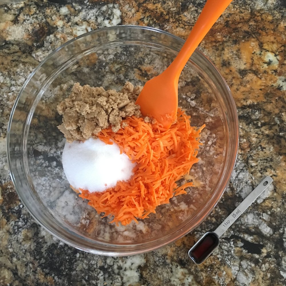 Carrots, sugar, and vanilla
