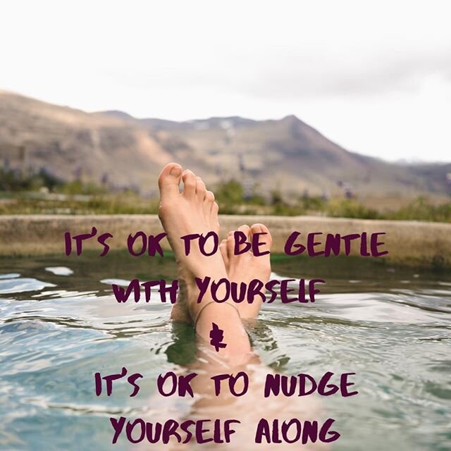 It's ok to be gentle with where you are at. ⁠
⁠
And it's ok to challenge yourself a little bit. ⁠
⁠
It's ok to get brave and listen to yourself. ⁠
⁠
Listen, to that little voice, typically the whispering one, that says &quot;this would be really good