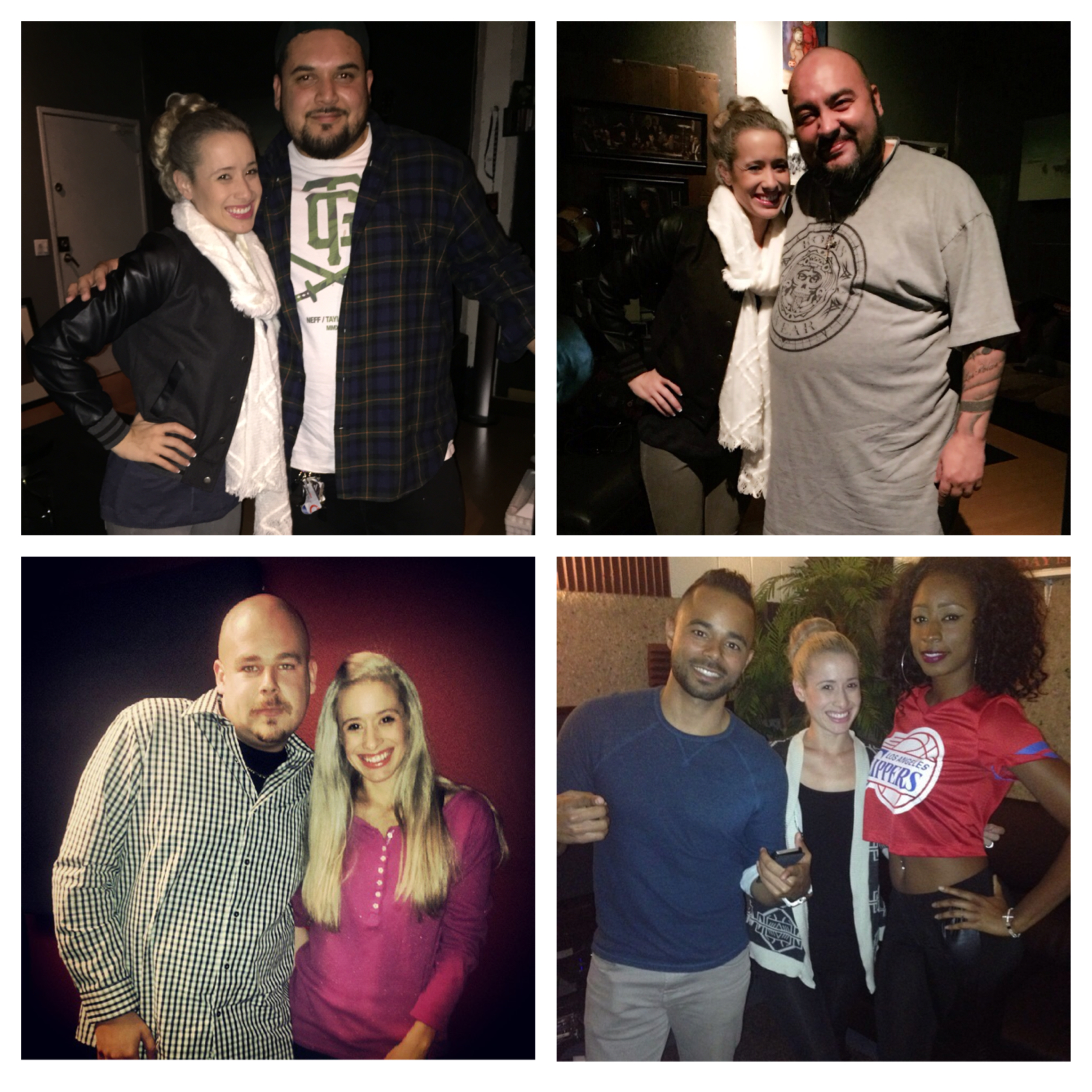 Top left @LastTribeDecks Top right @OfficialDavidRolas Bottom left @Selo_Music Bottom right @TonyPopular and @Kara_Tenae