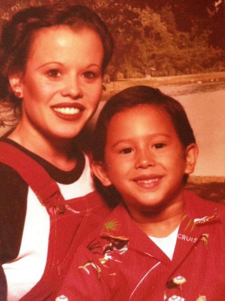 Felicitas with her oldest son, Fernando.