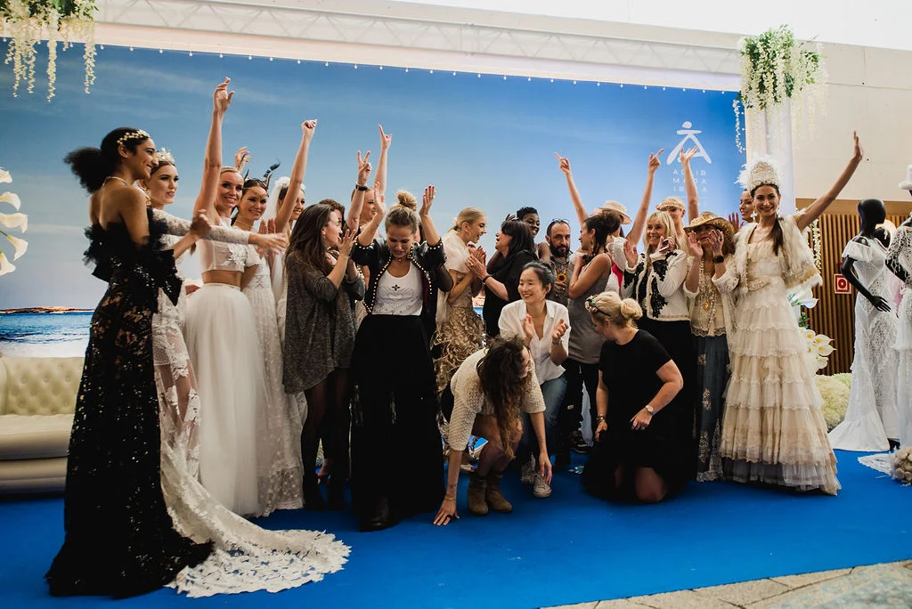 Adlib designers thanking the public after the show