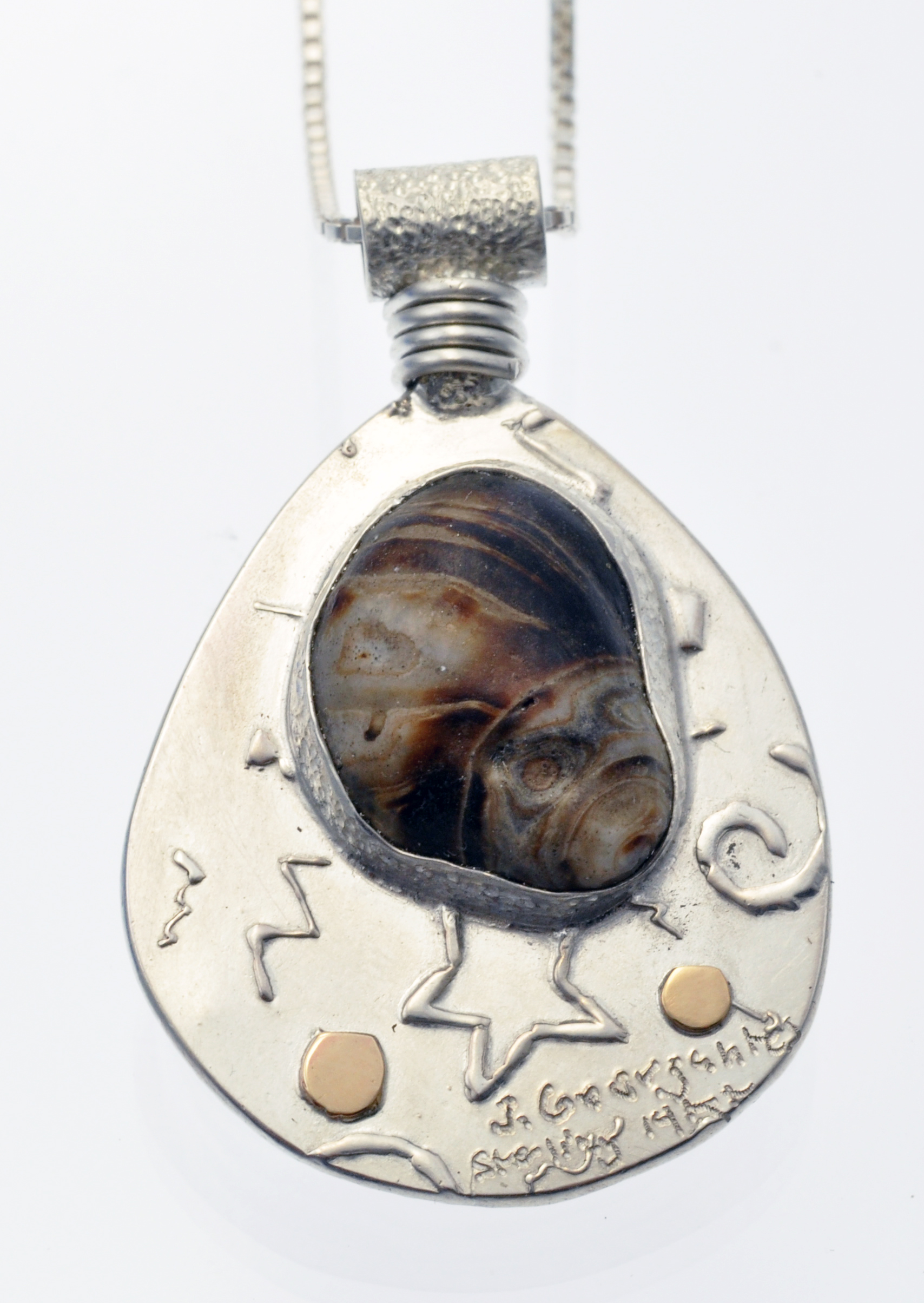 Rock Pendant #2 - Back View