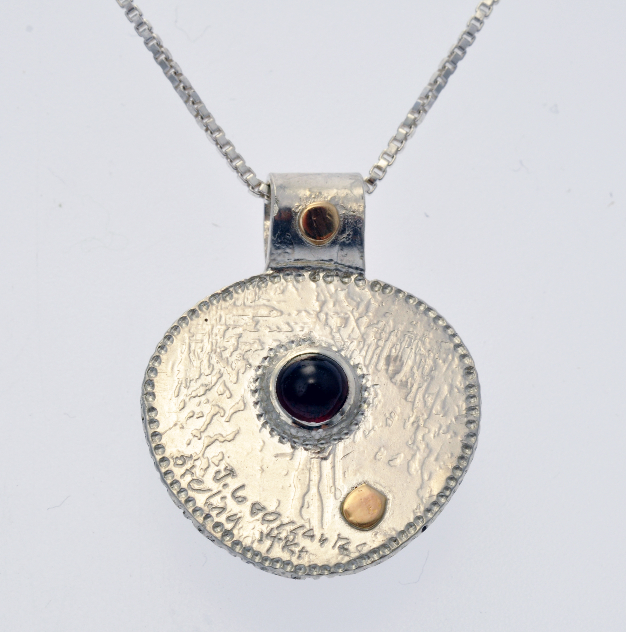 Glass Bead Pendant - back view