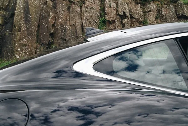 The F-TYPE's shark fin profile