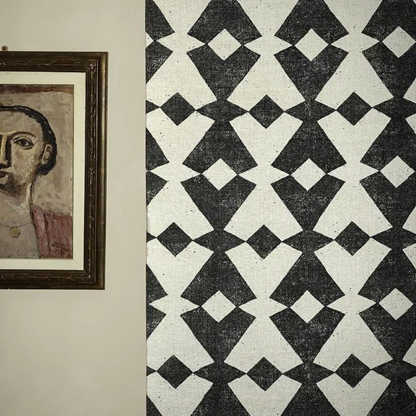 Dedar Tangram | tribal inspired geometric motif | Design Hunter