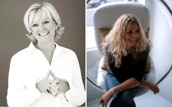 Jo Malone (left) &amp; Abigail Ahern (right)