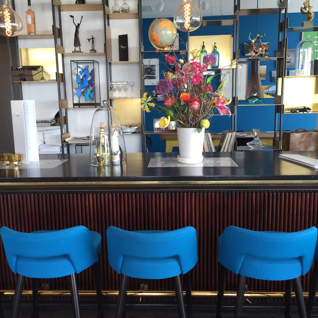 The bar at Vesper Hotel Noordwijk | Design Hunter