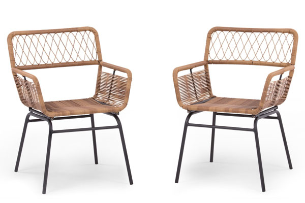 Lyra woven outdoor dining set