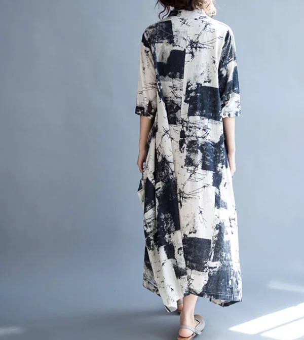 Loose long summer maxi dress