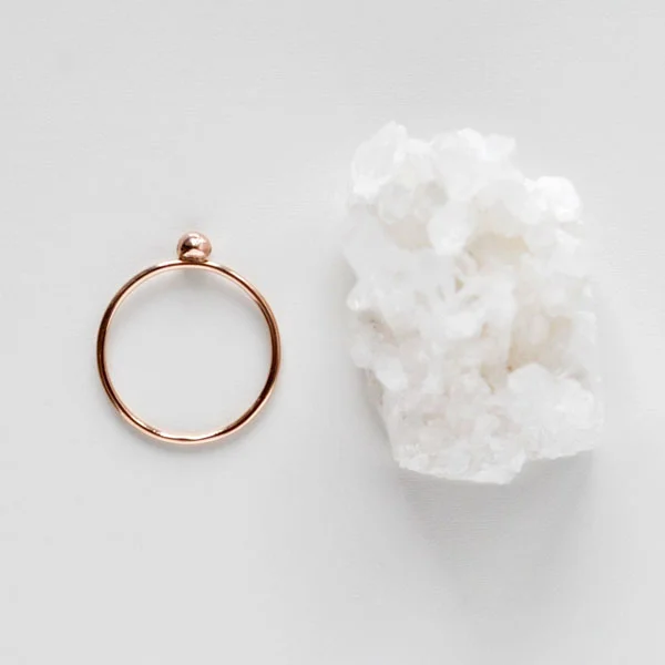 Rose gold ring