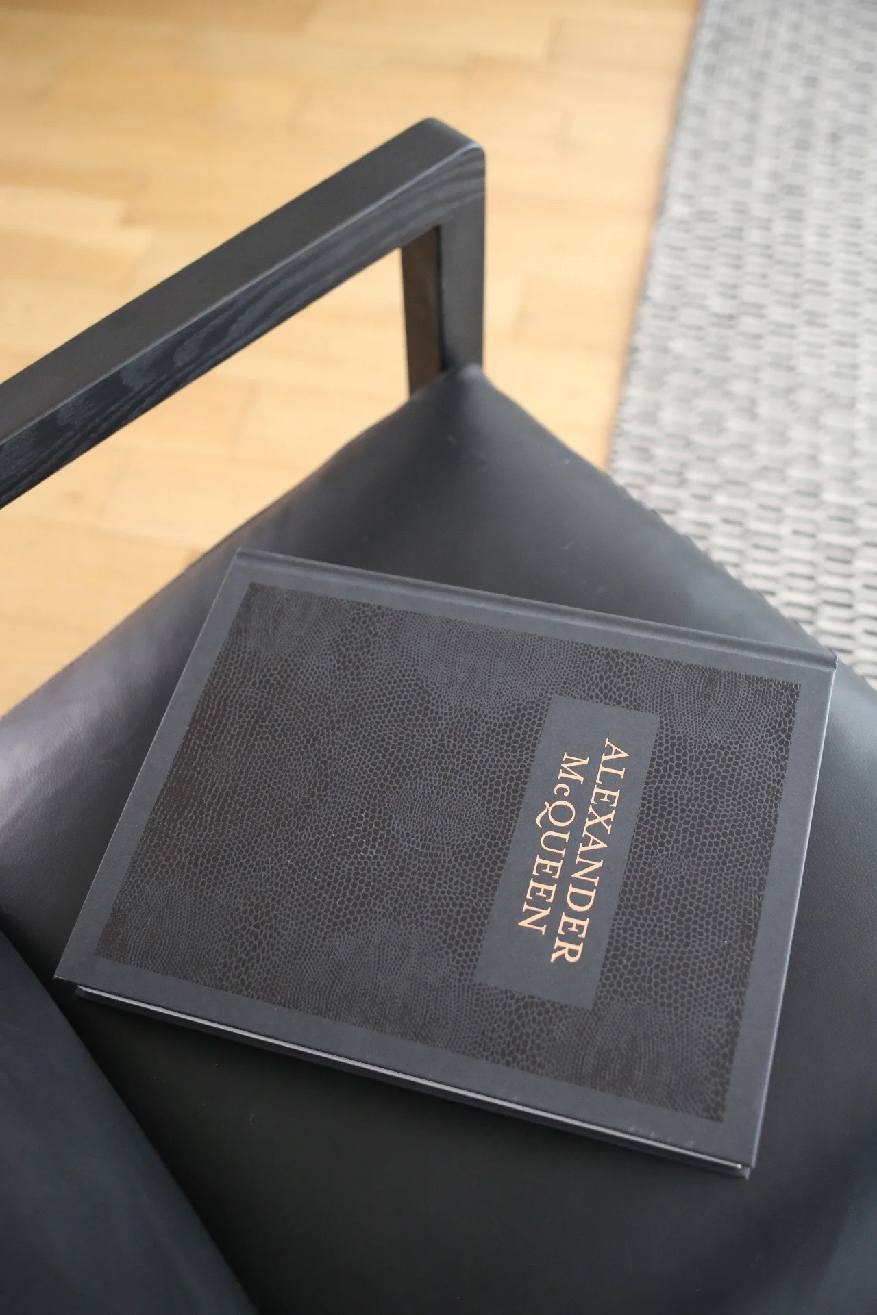 Black leather armchair by Camerich | Design Hunter