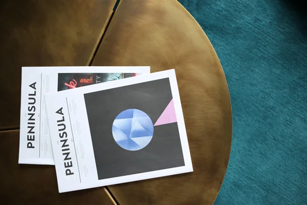 Brass coffee table Tom Dixon penthouse | Design Hunter