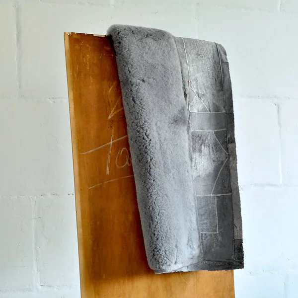 Grey sheepskin