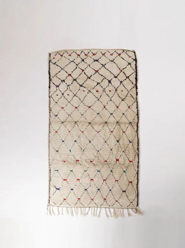 Vintage Berber Beni Ourain Rug