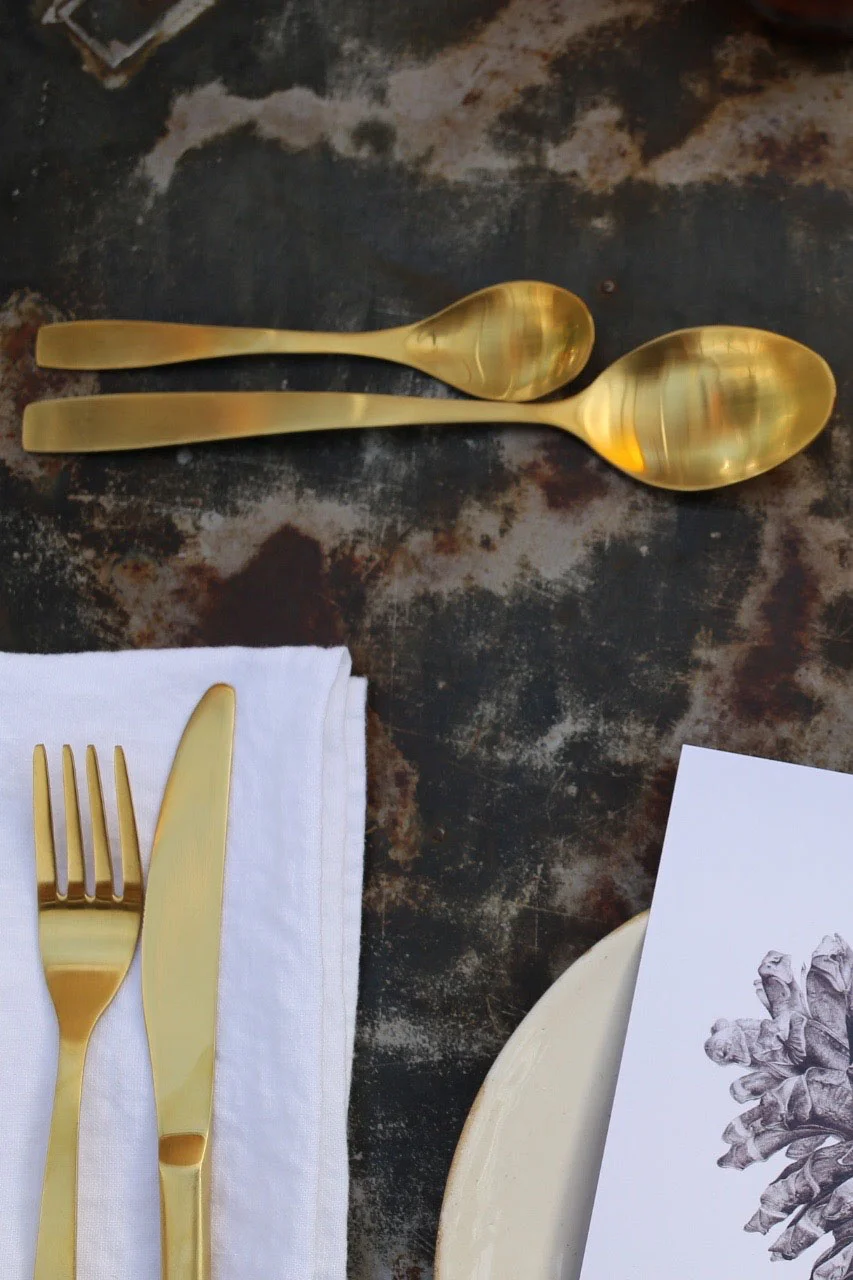 Gold cutlery by House Doctor