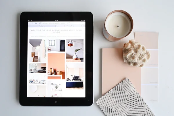 Blush interiors moodboard | Design Hunter