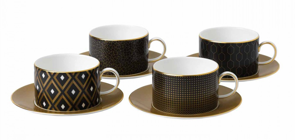 Wedgwood Arris teacups and saucers | Design Hunter