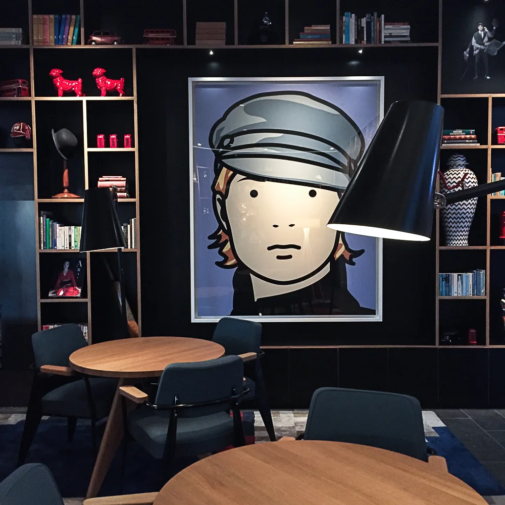 Julian Opie art at Citizen M | Design Hunter