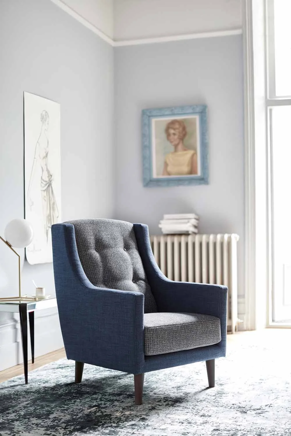 Blue Hepburn chair by G Plan | Design Hunter