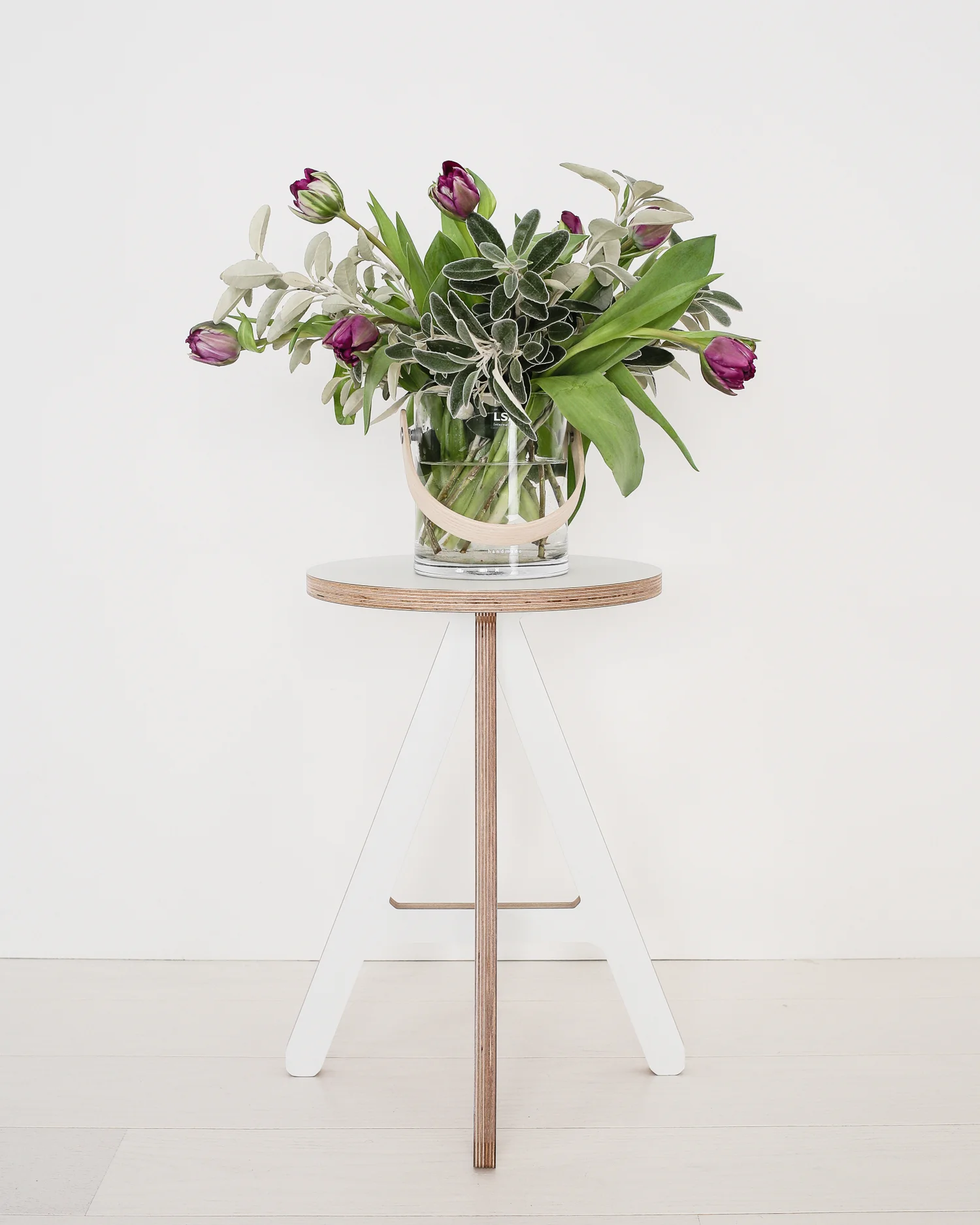 Tulips on white ByAlex stool | Design Hunter