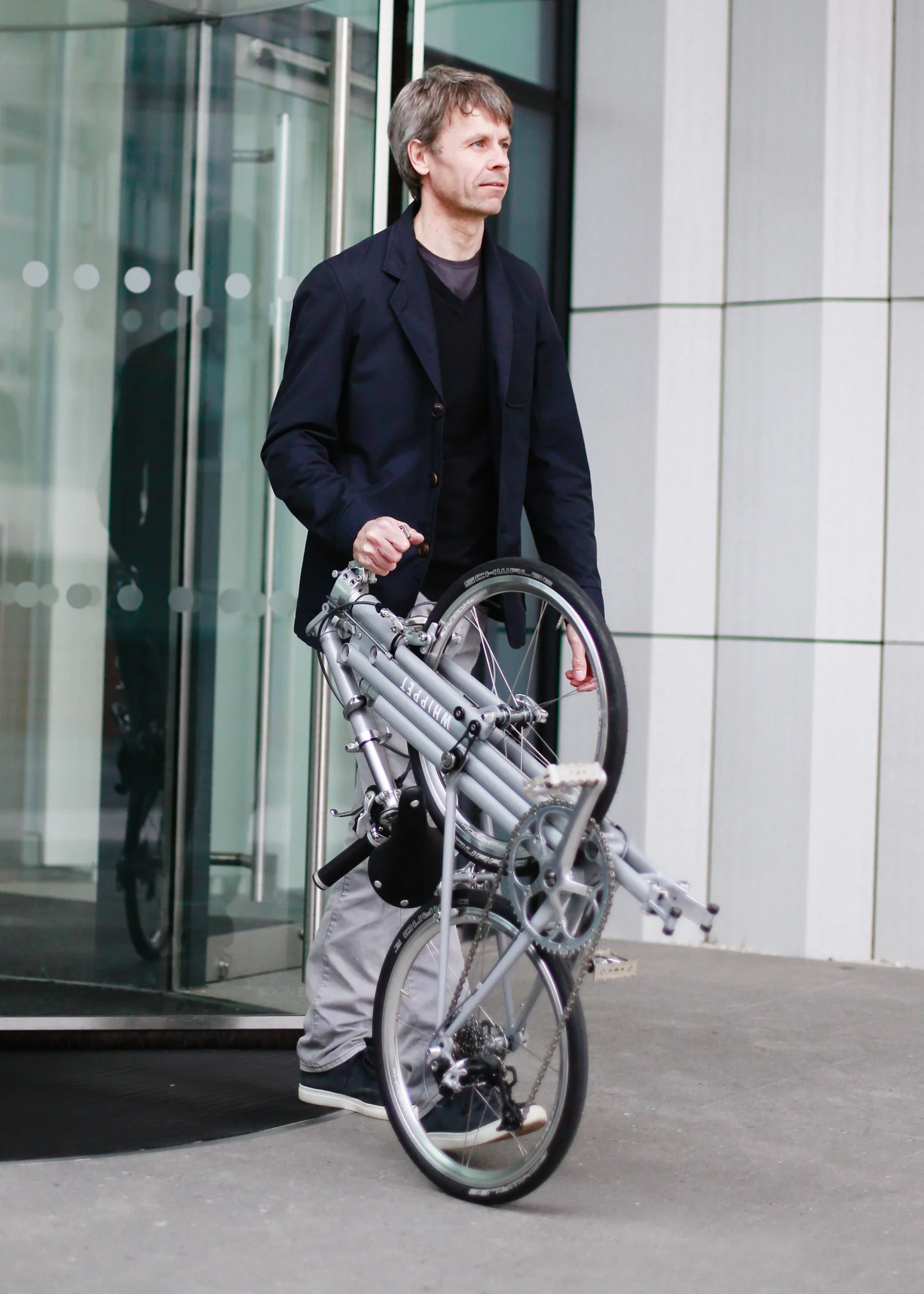 Whippet Bicycle - wheeling along